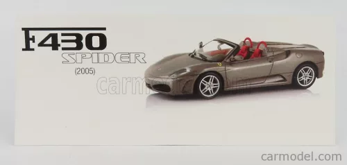 FERRARI  F430 SPIDER 2005  GREY MET
