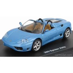 FERRARI  360 SPIDER 2000  LIGHT BLUE MET
