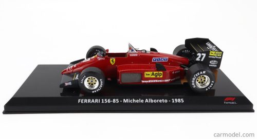 FERRARI  F1  156-85 N 27 WINNER GERMANY GP 1985 MICHELE ALBORETO - BLISTER BOX  RED BLACK