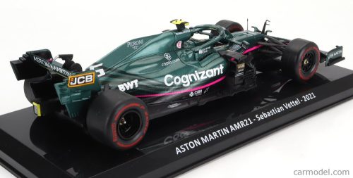 ASTON MARTIN  F1  AMR21 MERCEDES M12 EQ POWER+ TEAM COGNIZANT FORMULA ONE N 5 2nd AZERBAIJAN GP 2021 SEBASTIAN VETTEL - BLISTER BOX  GREEN