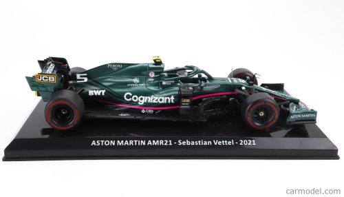 ASTON MARTIN  F1  AMR21 MERCEDES M12 EQ POWER+ TEAM COGNIZANT FORMULA ONE N 5 2nd AZERBAIJAN GP 2021 SEBASTIAN VETTEL - BLISTER BOX  GREEN