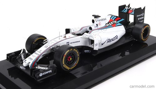 WILLIAMS  F1  FW37 TEAM MARTINI RACING N 19 3rd MONZA ITALY GP 2015 FELIPE MASSA - BLISTER BOX  WHITE