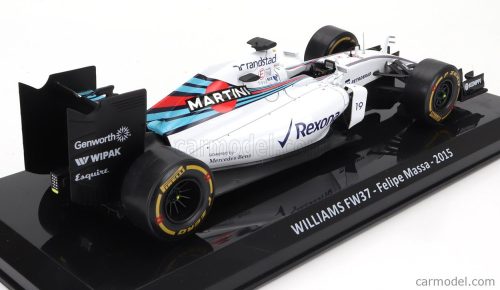 WILLIAMS  F1  FW37 TEAM MARTINI RACING N 19 3rd MONZA ITALY GP 2015 FELIPE MASSA - BLISTER BOX  WHITE