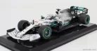 MERCEDES GP  F1  W10 EQ POWER+ TEAM AMG PETRONAS MOTORSPORT WORLD CHAMPION N 44 GERMAN GP 2019 LEWIS HAMILTON - DAMAGE BLISTER BOX  WHITE SILVER BLACK
