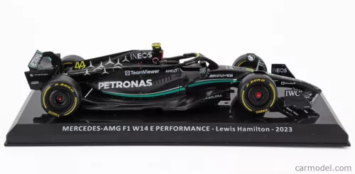 MERCEDES GP  F1 W14 TEAM MERCEDES-AMG PETRONAS FORMULA ONE N 44 SEASON 2023 LEWIS HAMILTON - BLISTER BOX  BLACK