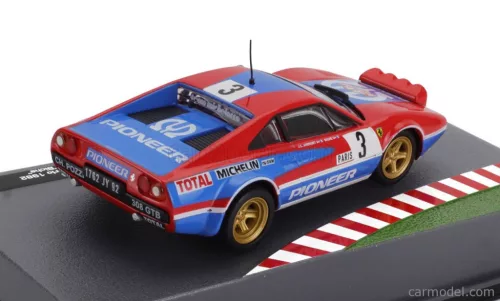 FERRARI  308 GTB Gr.4 (night version) N 3 RALLY MONTECARLO 1982 JEAN CLAUDE ANDRUET - MICHELE PETIT BICHE  RED BLUE