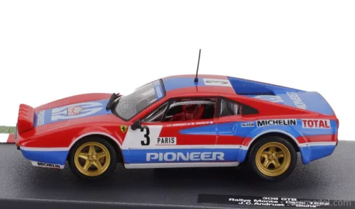 FERRARI  308 GTB Gr.4 (night version) N 3 RALLY MONTECARLO 1982 JEAN CLAUDE ANDRUET - MICHELE PETIT BICHE  RED BLUE