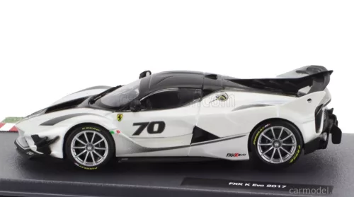 FERRARI  FXX-K EVO N 70 PRESS 2017  BIANCO ITALIA - WHITE PEARL MET