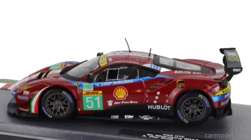 FERRARI  488 GT3 3.9L TURBO V8 TEAM AF CORSE N 51 6h SILVERSTONE 2017 ALESSANDRO PIERGUIDI - JAMES CALADO  RED