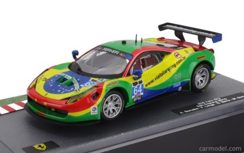 FERRARI  458 ITALIA GT3 4.5L V8 TEAM SCUDERIA CORSA N 64 24h DAYTONA 2015 ANDREA BERTOLINI - FRANCISCO LONGO - DANIEL SERRA - MARCOS GOMES  RED GREEN BLUE YELLOW