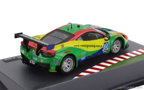 FERRARI  458 ITALIA GT3 4.5L V8 TEAM SCUDERIA CORSA N 64 24h DAYTONA 2015 ANDREA BERTOLINI - FRANCISCO LONGO - DANIEL SERRA - MARCOS GOMES  RED GREEN BLUE YELLOW