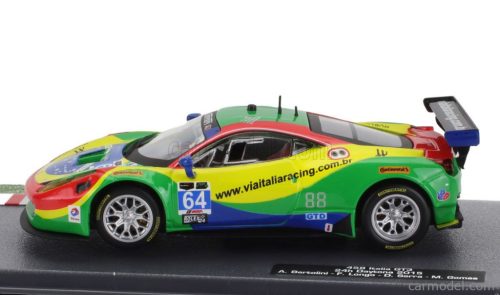 FERRARI  458 ITALIA GT3 4.5L V8 TEAM SCUDERIA CORSA N 64 24h DAYTONA 2015 ANDREA BERTOLINI - FRANCISCO LONGO - DANIEL SERRA - MARCOS GOMES  RED GREEN BLUE YELLOW