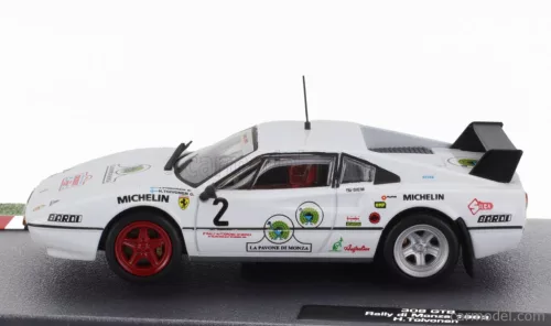 FERRARI  308 GTB Gr.2 N 2 RALLY MONZA 1983 HENRI TOIVONEN - JUHA PIIRONEN  WHITE