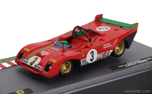 FERRARI  312PB N 3 WINNER 1000Km SPA FRANCORCHAMPS 1972 BRIAN REDMAN - ARTURO MERZARIO  RED GREEN