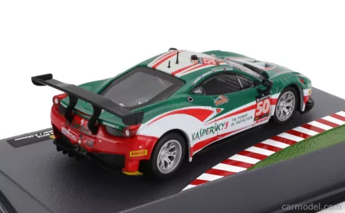 FERRARI  458 ITALIA GT3 4.5L V8 TEAM AF CORSE N 50 24h SPA FRANCORCHAMPS 2015 ALEXANDER MOISEEV - GARRY KONDAKOV - RICCARDO RAGAZZI - RUI AGUAS  GREEN WHITE RED