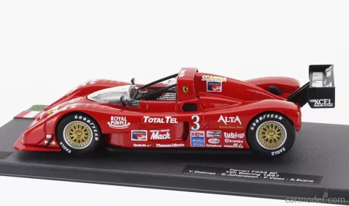 FERRARI  F333 SP 4-0L V12 TEAM SCANDIA N 3 WINNER 12h SEBRING 1997 YANNICK DALMAS - STEFAN JOHANSSON - FERMIN VELEZ - ANDY EVANS  RED