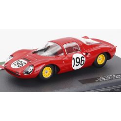   FERRARI  DINO 206S COUPE TEAM SEFAC N 196 2nd TARGA FLORIO 1966 GIANCARLO BAGHETTI - JEAN GUICHET  RED WHITE