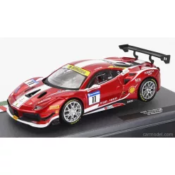   FERRARI  488 GTB N 11 CHALLENGE TROFEO PIRELLI 2018 NIKLAS NIELSEN  RED MET WHITE