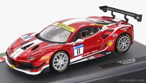 FERRARI  488 GTB N 11 CHALLENGE TROFEO PIRELLI 2018 NIKLAS NIELSEN  RED MET WHITE