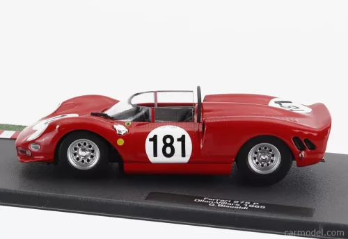 FERRARI  275P SPIDER N 181 OLLON-VILLARS 1965 GIANPIERO BISCALDI  RED