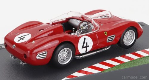 FERRARI  250TR TESTA ROSSA SPIDER N 4 1000km NURBURGRING 1959 PHIL HILL - OLIVIER GENDEBIEN  RED WHITE