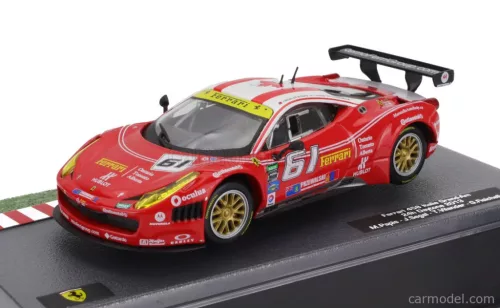 FERRARI  458 ITALIA GT3 4.5L V8 TEAM AIM MOTORSPORT N 61 24h DAYTONA 2013 GIANCARLO FISICHELLA - JEFF SEGAL - TONI VILANDER  RED WHITE