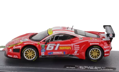 FERRARI  458 ITALIA GT3 4.5L V8 TEAM AIM MOTORSPORT N 61 24h DAYTONA 2013 GIANCARLO FISICHELLA - JEFF SEGAL - TONI VILANDER  RED WHITE
