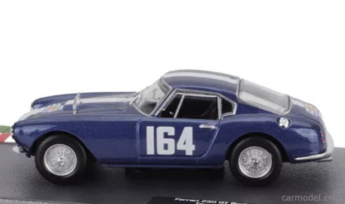 FERRARI  250 GT BERLINETTA INTERIM N 164 TOUR DE FRANCE 1959 JEAN LUCAS - JEAN FRANCOIS MALLE  BLUE WHITE