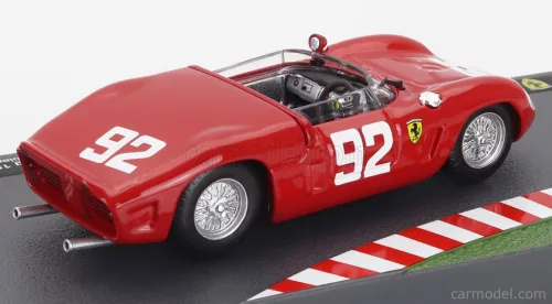 FERRARI  DINO 246SP SPIDER N 92 WINNER 1000km NURBURGRING 1962 PHIL HILL - OLIVIER GENDEBIEN  RED