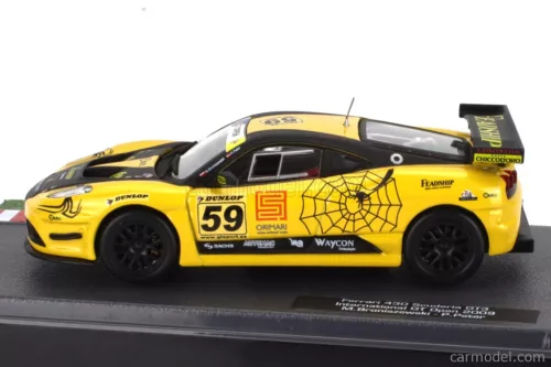 FERRARI  F430 GT3 SCUDERIA KESSEL RACING N 59 GT OPEN INTERNATIONAL 2009 MICHAL BRONISZEWSKI - PHILIPP PETER  YELLOW BLACK