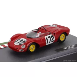   FERRARI  206SP DINO SPIDER TEAM SCUDERIA FERRARI SEFAC N 172 WINNER OLLON VILLARS 1965 LUDOVICO SCARFIOTTI  RED