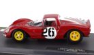 FERRARI  206SP DINO SPIDER TEAM SCUDERIA FERRARI SEFAC N 26 WINNER TRENTO-BONDONE 1965 LUDOVICO SCARFIOTTI  RED