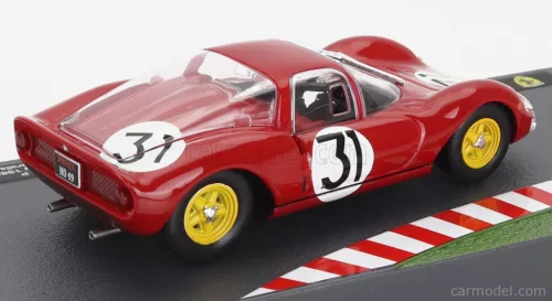 FERRARI  DINO 166P COUPE N 31 1000km NURBURGRING 1965 LORENZO BANDINI - NINO VACCARELLA  RED