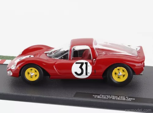 FERRARI  DINO 166P COUPE N 31 1000km NURBURGRING 1965 LORENZO BANDINI - NINO VACCARELLA  RED