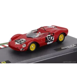   FERRARI  206SP DINO SPIDER TEAM SCUDERIA FERRARI SEFAC N 482 WINNER CESANA SESTRIERE 1965 LUDOVICO SCARFIOTTI  RED