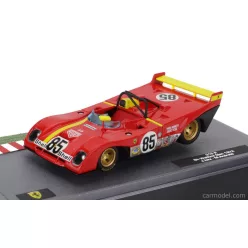  FERRARI  312P SPIDER N 85 WINNER 6h WATKINS GLEN 1972 JACKY ICKX - MARIO ANDRETTI  RED YELLOW