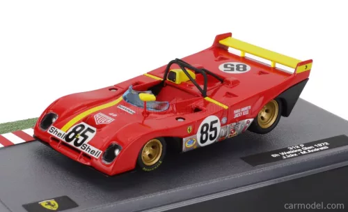 FERRARI  312P SPIDER N 85 WINNER 6h WATKINS GLEN 1972 JACKY ICKX - MARIO ANDRETTI  RED YELLOW