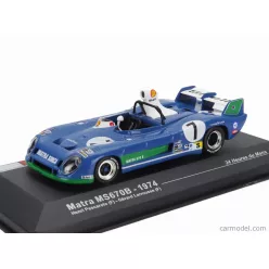   MATRA SIMCA  MS670B 3.0L V12 TEAM MATRA SPORT N 7 WINNER 24h LE MANS 1974 HENRI PESCAROLO - GERARD LARROUSSE  BLUETTE GREEN WHITE