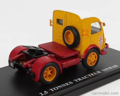 RENAULT  2.5T. TRACTOR TRUCK 2-ASSI RENAULT REGIE NATIONALE1955  YELLOW RED WHITE