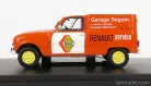 RENAULT  R4 VAN FOURGONETTE GARAGE SEGUIN RENAULT SERVICE 1952  ORANGE WHITE