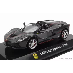   FERRARI  LAFERRARI APERTA SPIDER 2016 - CON VETRINA - WITH SHOWCASE  BLACK