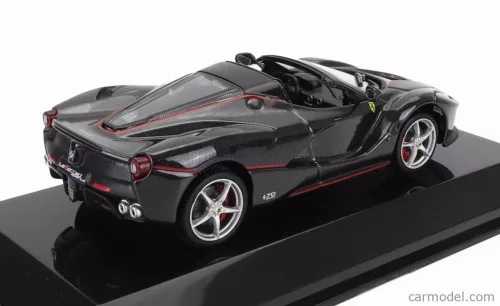 FERRARI  LAFERRARI APERTA SPIDER 2016 - CON VETRINA - WITH SHOWCASE  BLACK