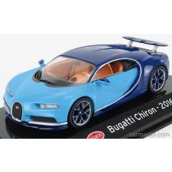   BUGATTI  CHIRON LE PATRON 2016 - CON VETRINA - WITH SHOWCASE  2 TONE BLUE