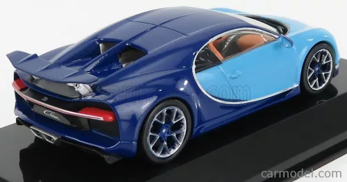 BUGATTI  CHIRON LE PATRON 2016 - CON VETRINA - WITH SHOWCASE  2 TONE BLUE