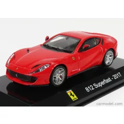   FERRARI  812 SUPERFAST 2017 - CON VETRINA - WITH SHOWCASE  RED