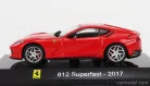 FERRARI  812 SUPERFAST 2017 - CON VETRINA - WITH SHOWCASE  RED