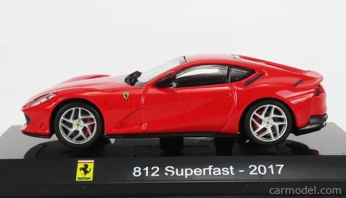 FERRARI  812 SUPERFAST 2017 - CON VETRINA - WITH SHOWCASE  RED