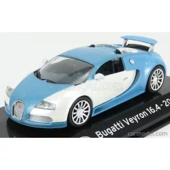   BUGATTI  VEYRON 16.4 2005 - CON VETRINA - WITH SHOWCASE  LIGHT BLUE SILVER