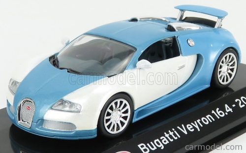BUGATTI  VEYRON 16.4 2005 - CON VETRINA - WITH SHOWCASE  LIGHT BLUE SILVER