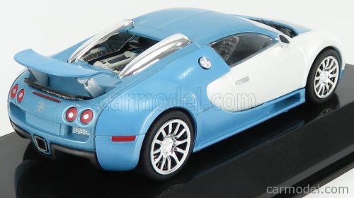 BUGATTI  VEYRON 16.4 2005 - CON VETRINA - WITH SHOWCASE  LIGHT BLUE SILVER